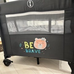 ベビーベッド　折り畳みの画像