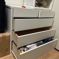 4段チェスト ホワイトの画像