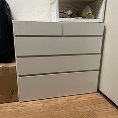 4段チェスト ホワイトの画像