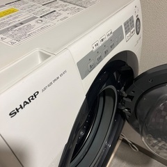 SHARP ドラム式洗濯機 ES-S7C-WR 右開き 2018年製の画像