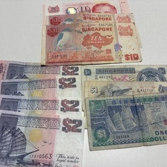 シンガポール　紙幣　旧紙幣　まとめて　208ドルの画像