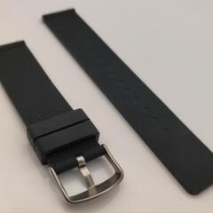 《送料無料》圧倒的ハイコスパ【スリムタイプ/新品】腕時計用 ラバーバンド ダイバーズウォッチ向け 20mm 黒 メンズ ユニセックスの画像