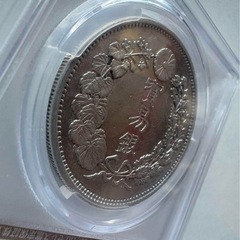 CAG 鑑定済　貿易銀　明治10年銘　XF判定　【幻の銀貨】　の画像