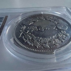 CAG 鑑定済　貿易銀　明治10年銘　XF判定　【幻の銀貨】　の画像