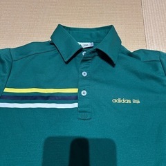 adidas メンズ ゴルフ ポロシャツ グリーンの画像