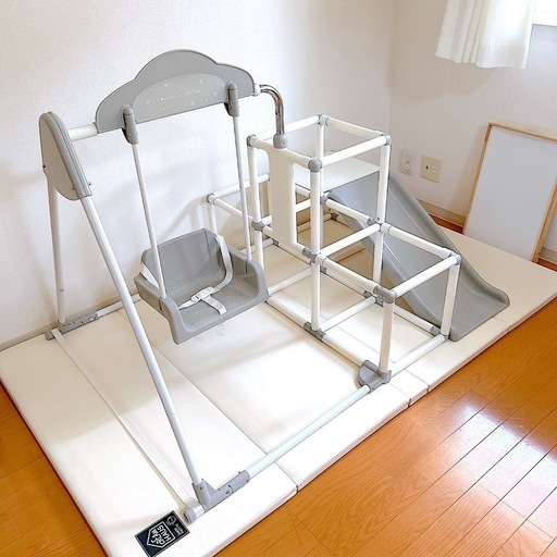 ノナカワールド　おりたたみわんぱくスライダージム　ブランコ付DX