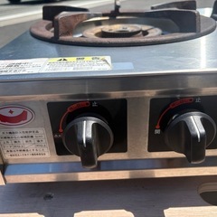 ■中古品 マルゼン卓上２口コンロ M-212C LPガス 2019年 600ｘ420ｘ200ｍｍ  動作問題無し■の画像