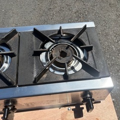 ■中古品 リンナイ 卓上ガスコンロ 3口コンロ RSB-306A LPガス 2021年 738ｘ275ｘ151ｍｍ 動作問題無し■の画像