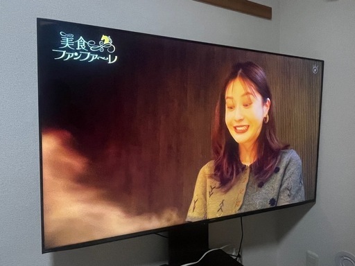 2021年式SHARP65インチ液晶テレビ4T-C65DN1 テレビスタンド付きジャンク品