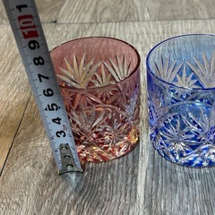 おしゃれなペアグラス　ピンク、ブルーの画像