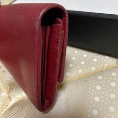 GUCCI 長財布　GGマーモント 赤　レッド　箱付きの画像