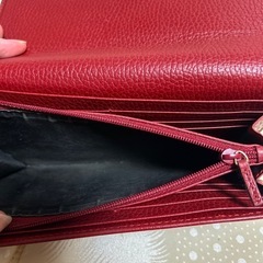 GUCCI 長財布　GGマーモント 赤　レッド　箱付きの画像