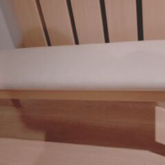 ほぼ未使用　ニトリ　ダイニングベンチ(ロレイン3 LBR) 商品コード   4004927の画像