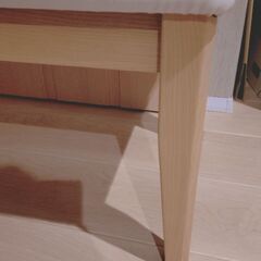 ほぼ未使用　ニトリ　ダイニングベンチ(ロレイン3 LBR) 商品コード   4004927の画像
