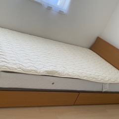 ベッド　マットレス　セミダブルロングの画像