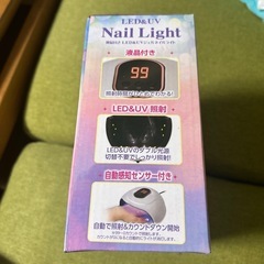 ジェルネイルライト LED UV 液晶付 自動感知センサー レジンの画像