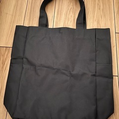 墨緑色の帆布トートバッグ（40cm×42cm）の画像
