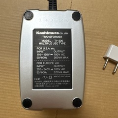 Kashimura カシムラ　TI-200 変圧器　ヨーロッパ・アメリカの画像