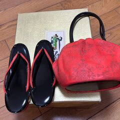 和装用の草履・カバンのセットの画像
