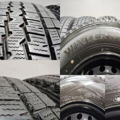 【DL SV01 195/80R15 107/105L LT】スタッドレス【トヨタ 200系ハイエース 純正ホイール 15インチ 6J6HPCD139.7+35 】21年 バリ溝 (KTB303)クレジットカード QRコード決済可能の画像