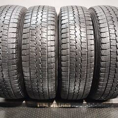【DL SV01 195/80R15 107/105L LT】スタッドレス【トヨタ 200系ハイエース 純正ホイール 15インチ 6J6HPCD139.7+35 】21年 バリ溝 (KTB303)クレジットカード QRコード決済可能の画像
