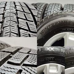 【DUNLOP WINTER MAXX SJ8 265/60R18】スタッドレス【AGA 18インチ 8J5HPCD127+55】バリ溝 グランドチェロキー等　(KTB305)クレジットカード QRコード決済可能の画像