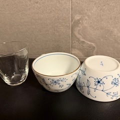 【8/12まで】お皿4枚　ティーカップ2個　グラス1個セットの画像