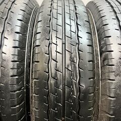 DUNLOP SP175L 155/80R14 88/86N LT 14インチ トラックタイヤ 夏タイヤ 4本 20年製 バリ溝 プロボックス サクシード等　(KTA311)クレジットカード QRコード決済可能の画像