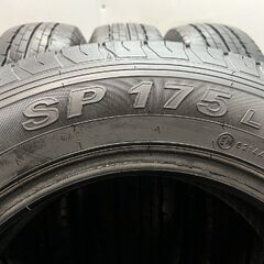 DUNLOP SP175L 155/80R14 88/86N LT 14インチ トラックタイヤ 夏タイヤ 4本 20年製 バリ溝 プロボックス サクシード等　(KTA311)クレジットカード QRコード決済可能の画像