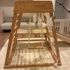 室内ジャングルジム（ブランコ・滑り台・うんてい付き）譲ります✨の画像