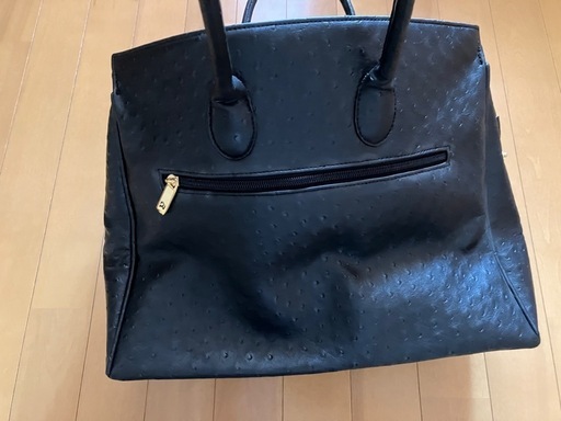 【美品】HIGH CLASS ハンドバッグ ゴールド金具 レザー ブラック 40 HENRY HIGH CLASS ヘンリーハイクラス バーキン型 ハンドバッグ
