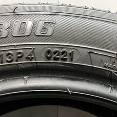 【走行短め】YOKOHAMA S306 155/65R13 13インチ 夏タイヤ 1本 21年製 ライフ ザッツ オッティ ルークス モコ スピアーノ等　(KTA316)クレジットカード QRコード決済可能の画像