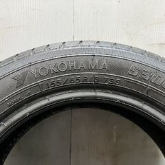 【走行短め】YOKOHAMA S306 155/65R13 13インチ 夏タイヤ 1本 21年製 ライフ ザッツ オッティ ルークス モコ スピアーノ等　(KTA316)クレジットカード QRコード決済可能の画像
