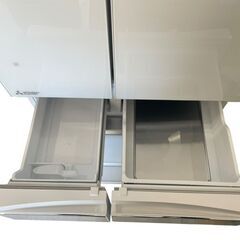 【問い合わせ多数】○MITSUBISHI ELECTRIC 三菱ノンフロン冷凍冷蔵庫 MR-MX46F-W 2020年製の画像