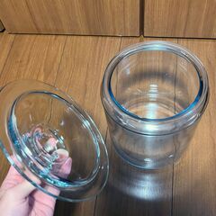 ガラスキャニスター／保存瓶／収納容器／ビン／インテリア／キッチン雑貨の画像