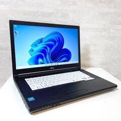 【最新Windows 11】７月分⑨ HDD320GB メモリ4GB FMV ノートパソコンの画像