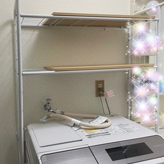 ランドリーラック　洗濯機　収納の画像