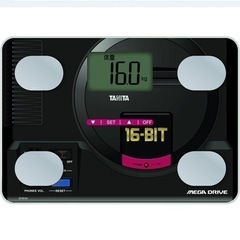 【未使用に近い】　TANITA MEGA DRIVE 体組成計　メガドライブの画像