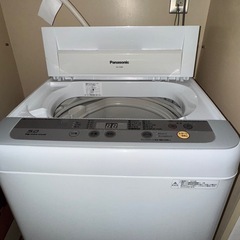 パナソニック 縦型洗濯機 5kg NA-F50B9 2016年製の画像