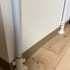 突っ張り2wayパーティション ヒルデ (ホワイト)の画像