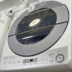 送料・設置込み可　洗濯機　8kg SHARP 2019年【分解クリーニング済み】の画像