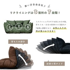 カウチソファ 2人掛けの画像