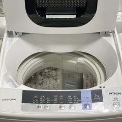 送料・設置込み可　洗濯機　5kg HITACHI 2019年【分解クリーニング済み】の画像