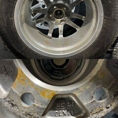 【BS BLIZZAK DM-V3 225/65R17】スタッドレス【ECO FORME SE-20 17インチ 7J5HPCD114.3+38】22年製 バリ溝 ハリアー RAV4等　(KTB323)クレジットカード QRコード決済可能の画像