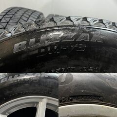 【BS BLIZZAK DM-V3 225/65R17】スタッドレス【ECO FORME SE-20 17インチ 7J5HPCD114.3+38】22年製 バリ溝 ハリアー RAV4等　(KTB323)クレジットカード QRコード決済可能の画像