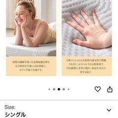 Wellflex マットレス シングル2枚 3つ折り 両面使える 5年保証の画像