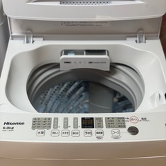 送料・設置込み可　洗濯機　6kg Hisense 2023年【分解クリーニング済み】の画像