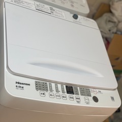 送料・設置込み可　洗濯機　6kg Hisense 2023年【分解クリーニング済み】の画像
