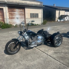ドラックスター1100カスタムトライク Vスター 3輪バイク Vmax　ハーレー　フルカスタム極上車の画像