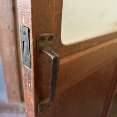 建具　昭和初期ガラスの開き戸の画像